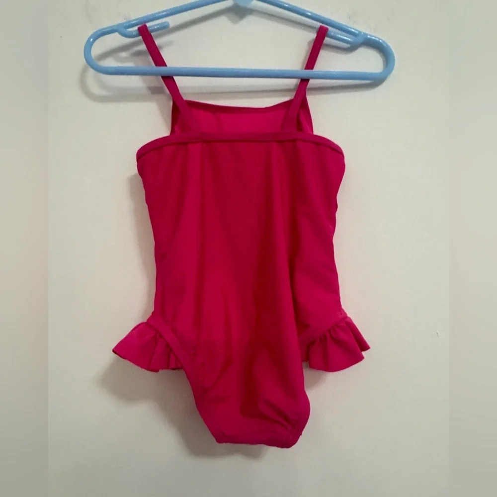 Wonder Nation Kids Swim One Piece - Bright Pink 2t